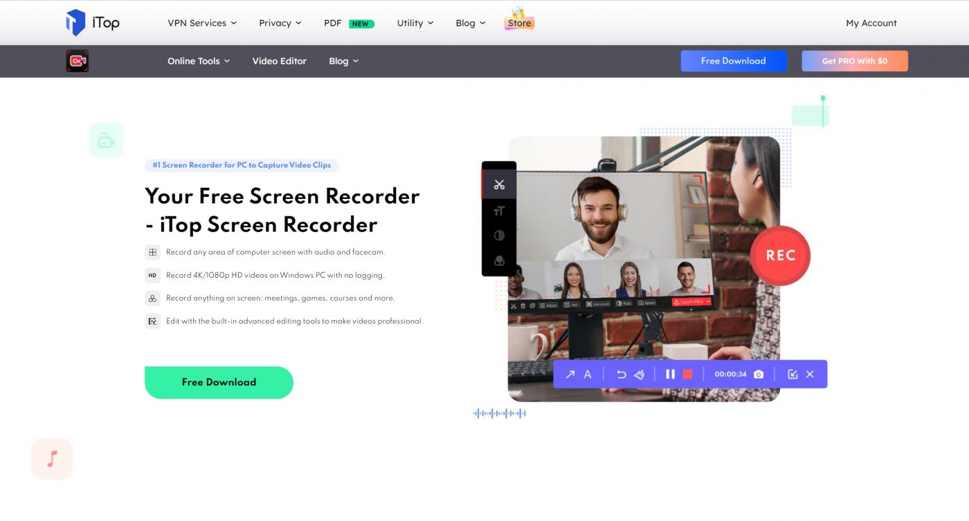  iTop Screen Recorder 