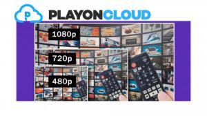 How can I save 1080p videos on PlayOn?